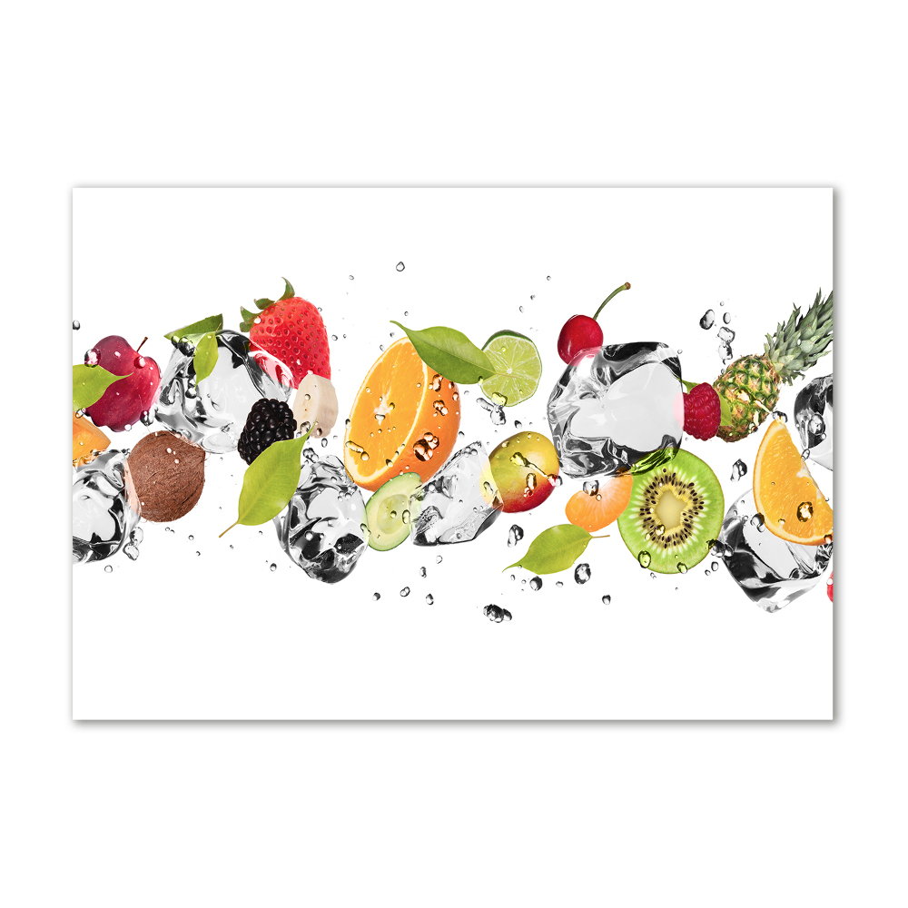 Tableau en acrylique Fruits et eau