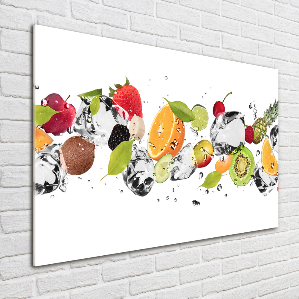 Tableau en acrylique Fruits et eau