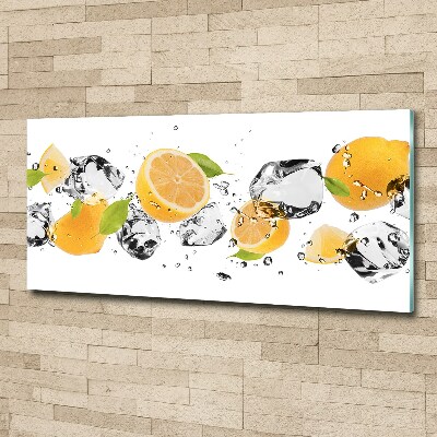 Tableau acrylique Citron et eau