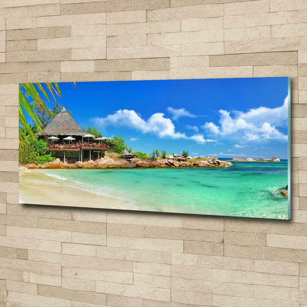 Tableau en acrylique Plage dans les Seychelles