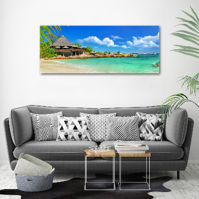 Tableau en acrylique Plage dans les Seychelles