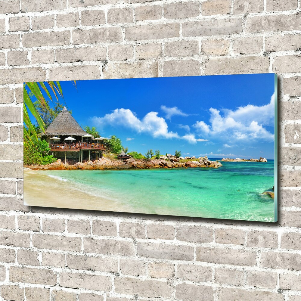 Tableau en acrylique Plage dans les Seychelles