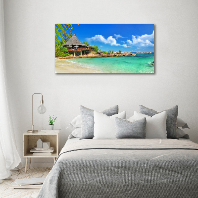 Tableau en acrylique Plage dans les Seychelles