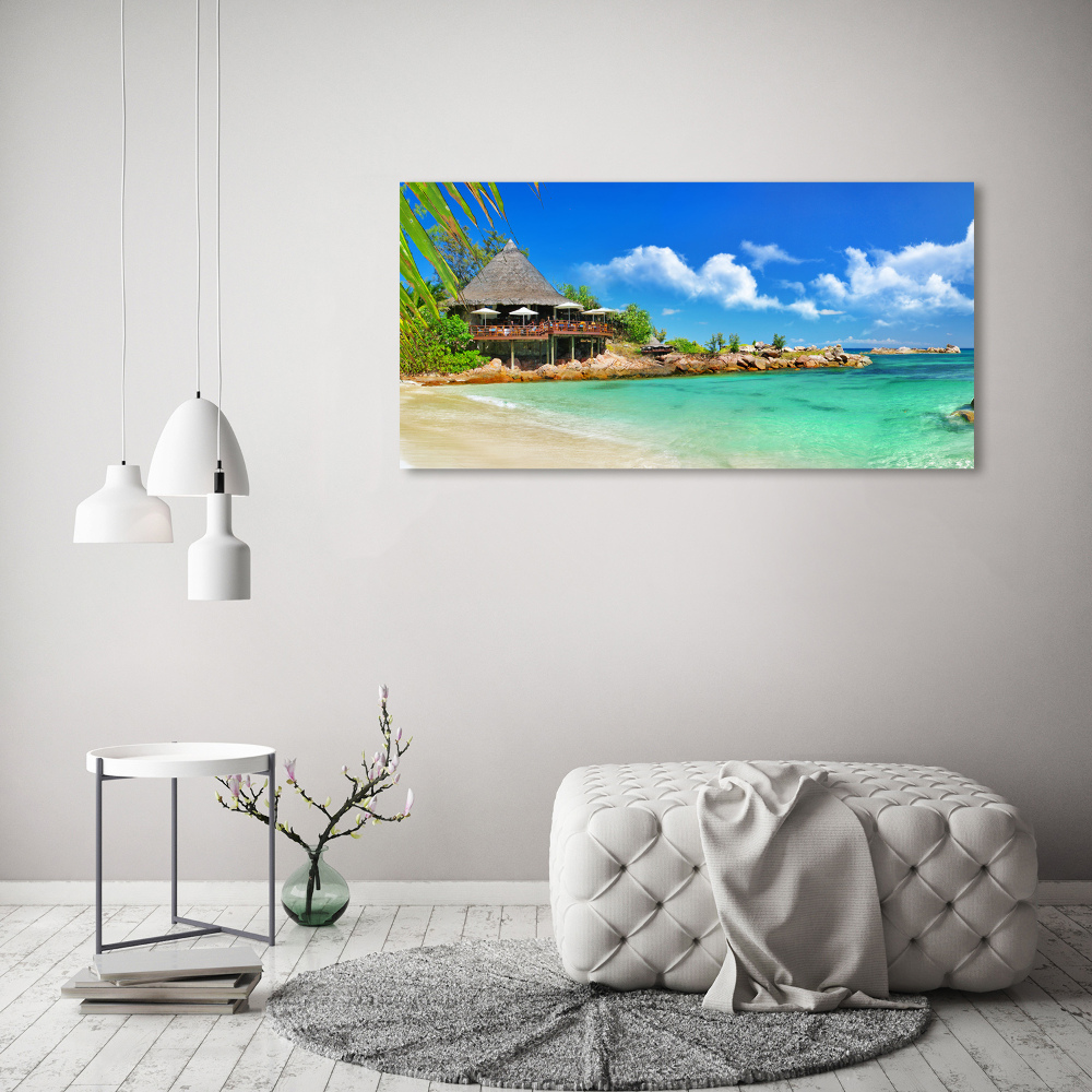 Tableau en acrylique Plage dans les Seychelles