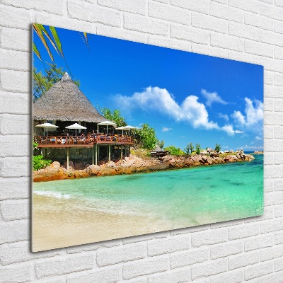 Tableau en acrylique Plage dans les Seychelles