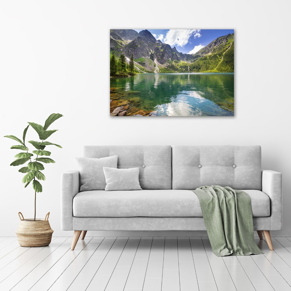 Acrylique tableau Le lac Morskie Oko Tatry