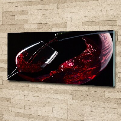 Tableau verre acrylique Vin rouge