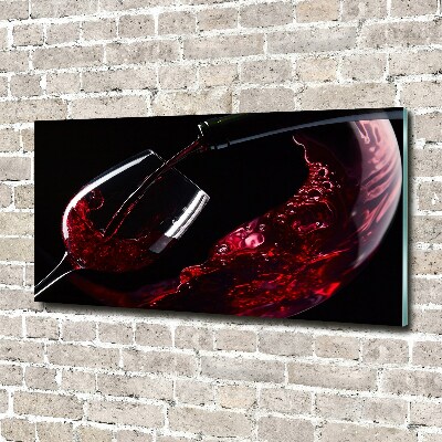 Tableau verre acrylique Vin rouge