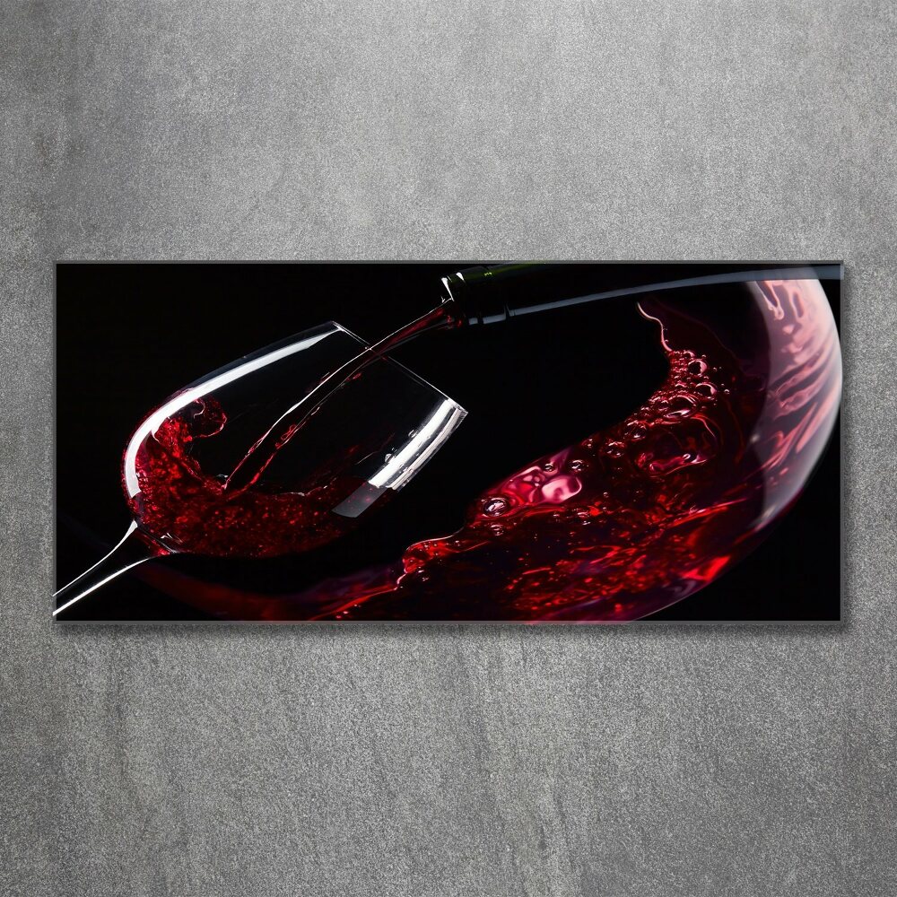 Tableau verre acrylique Vin rouge