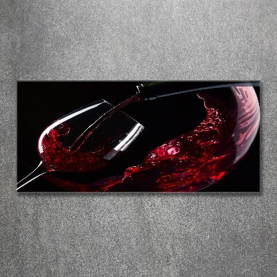 Tableau verre acrylique Vin rouge