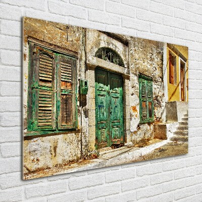 Tableau acrylique Rues grecques