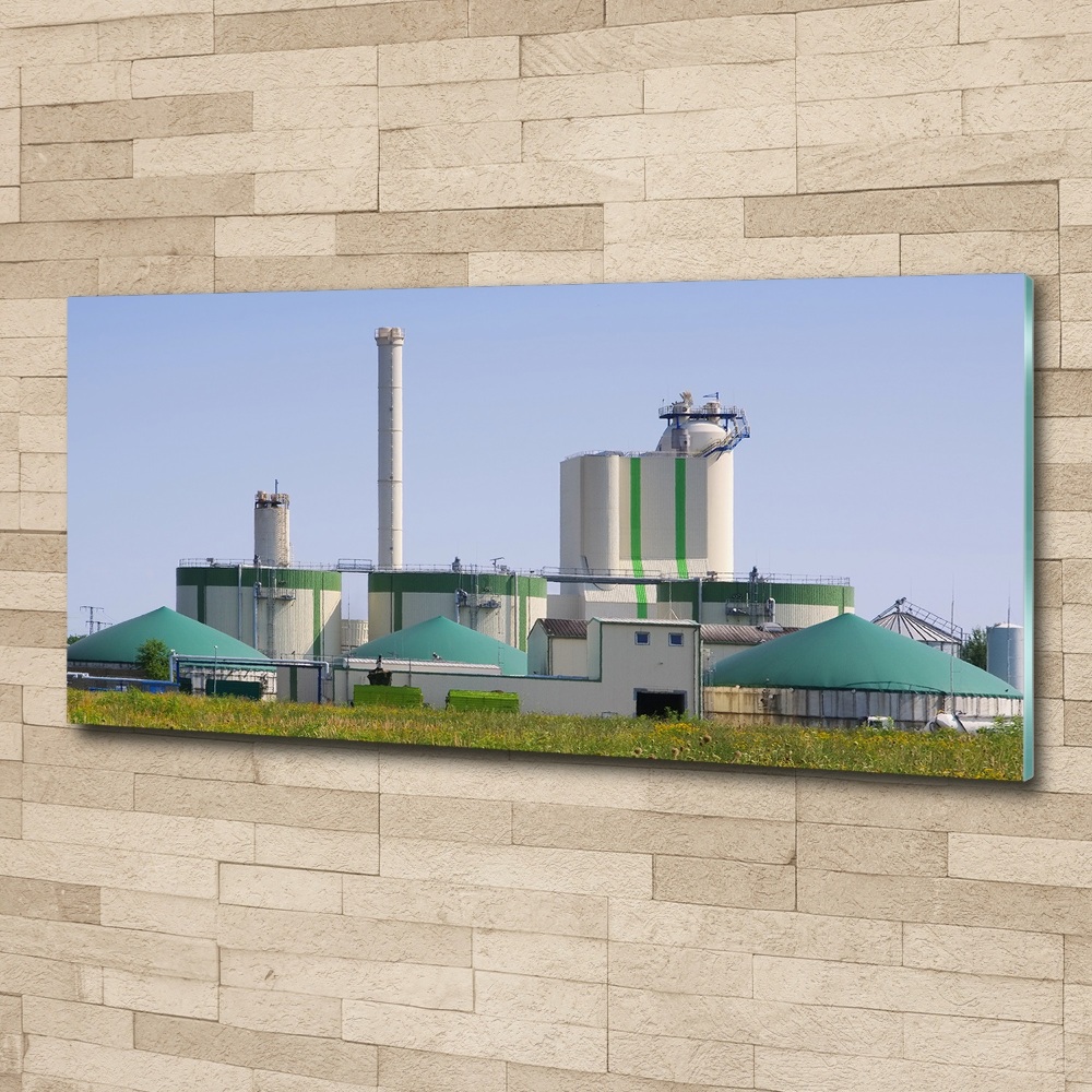 Tableau acrylique Usine de biogaz