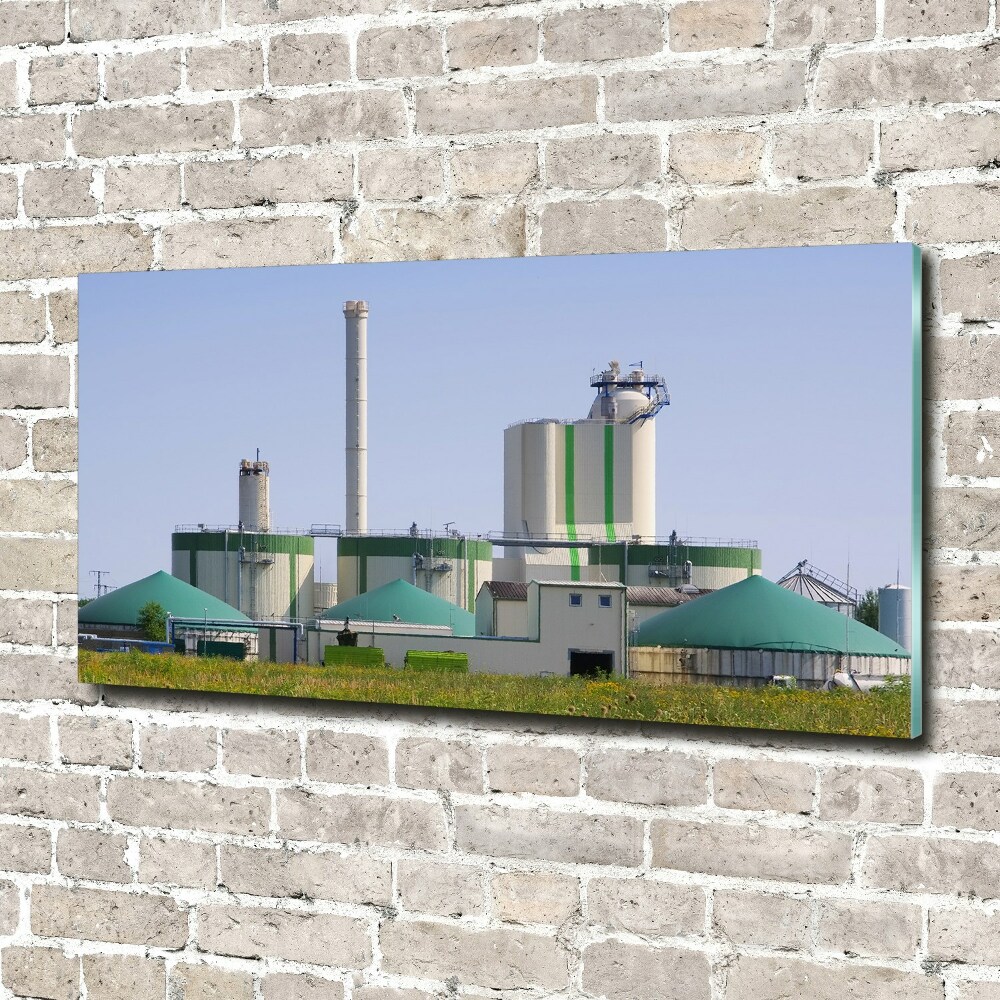 Tableau acrylique Usine de biogaz