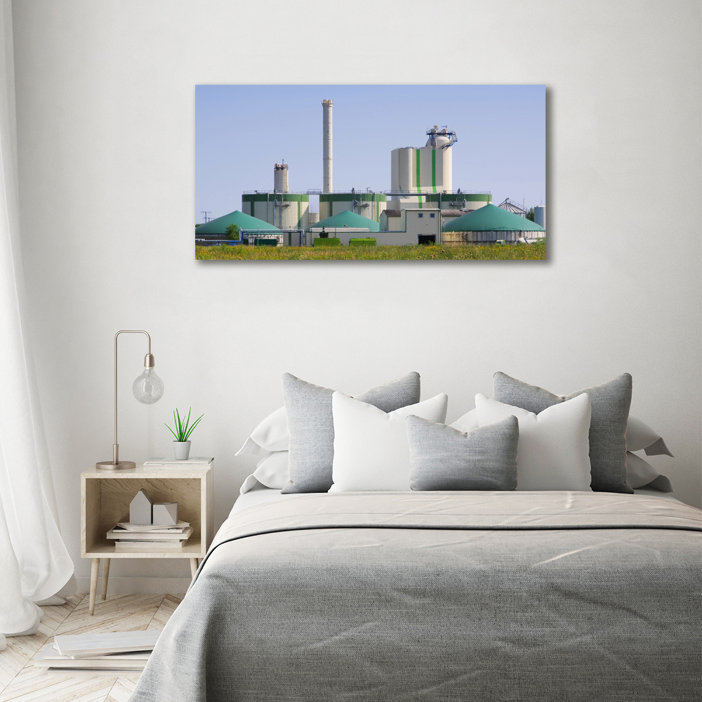 Tableau acrylique Usine de biogaz