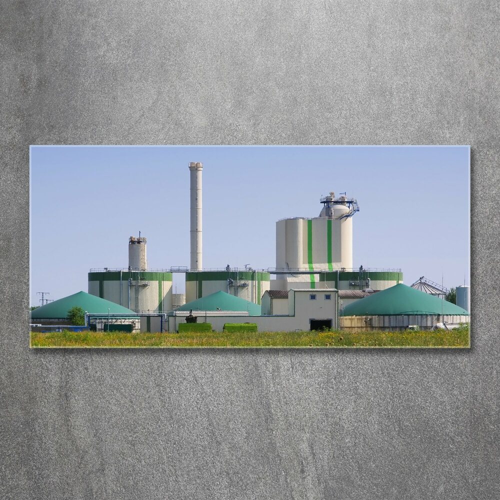 Tableau acrylique Usine de biogaz