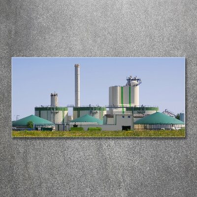 Tableau acrylique Usine de biogaz