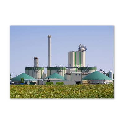 Tableau acrylique Usine de biogaz