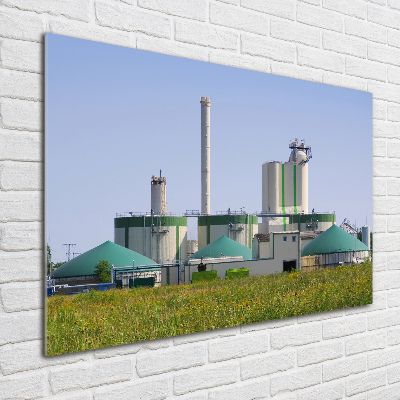 Tableau acrylique Usine de biogaz