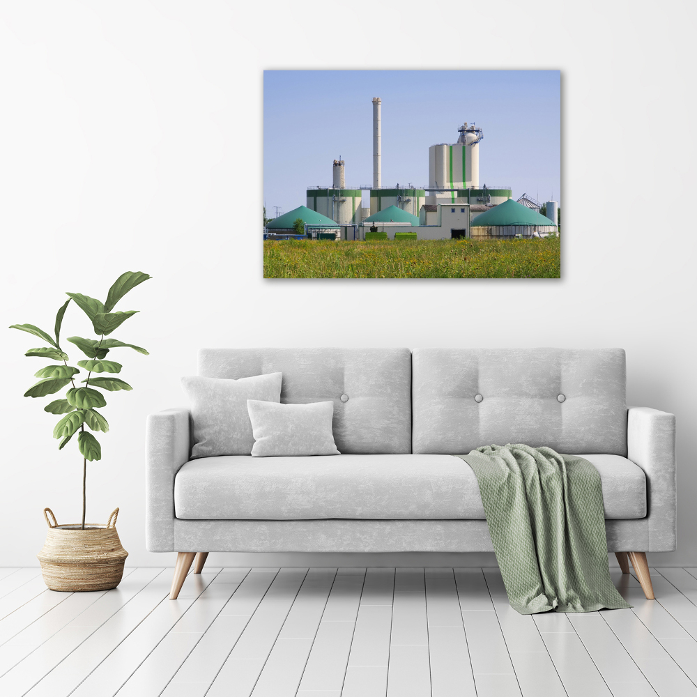 Tableau acrylique Usine de biogaz