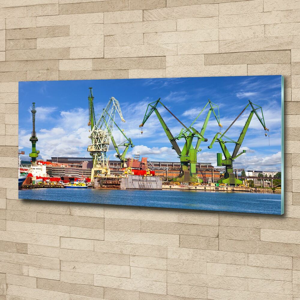 Tableau acrylique Chantier naval de Gdansk