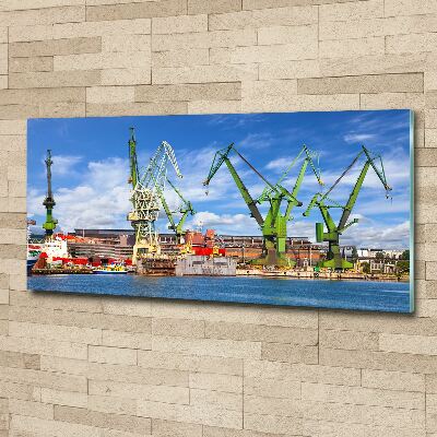 Tableau acrylique Chantier naval de Gdansk