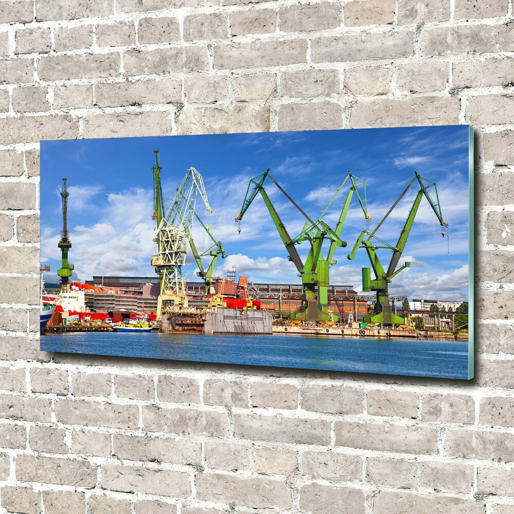 Tableau acrylique Chantier naval de Gdansk