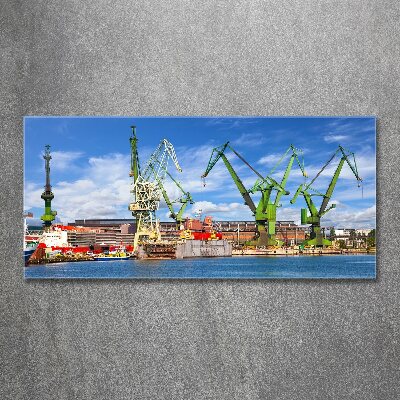 Tableau acrylique Chantier naval de Gdansk