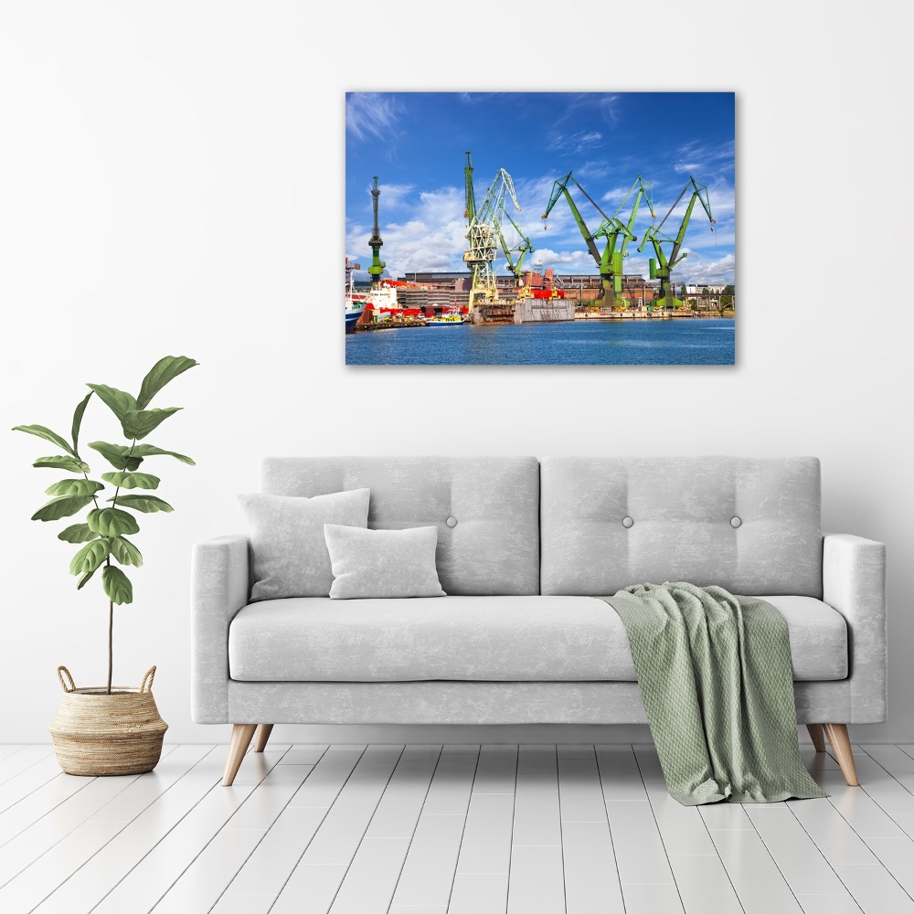 Tableau acrylique Chantier naval de Gdansk