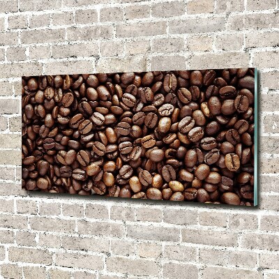 Tableau verre acrylique Les grains de café