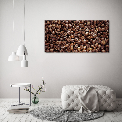 Tableau verre acrylique Les grains de café