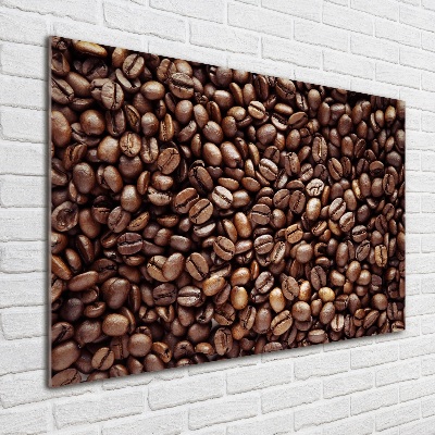 Tableau verre acrylique Les grains de café