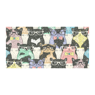 Acrylique tableau Chats avec lunettes