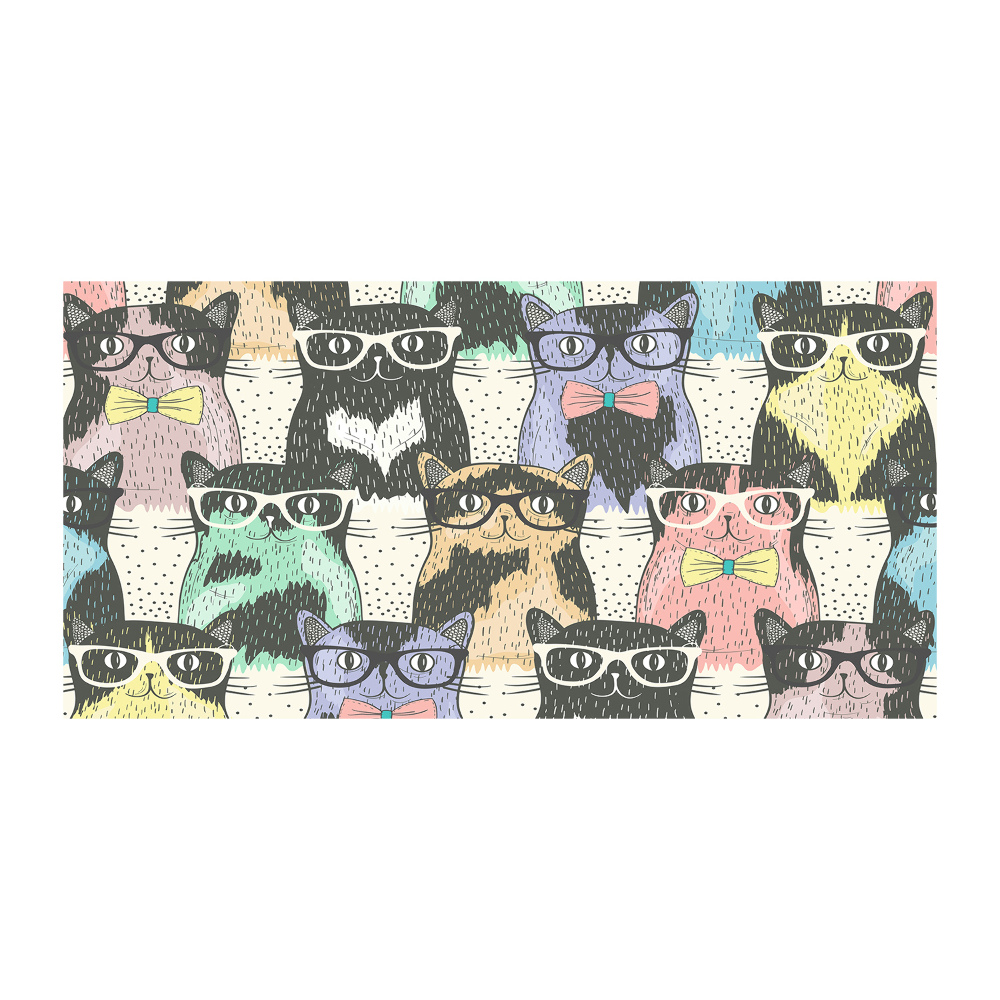 Acrylique tableau Chats avec lunettes