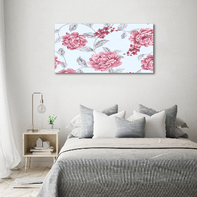 Tableau acrylique Pivoines