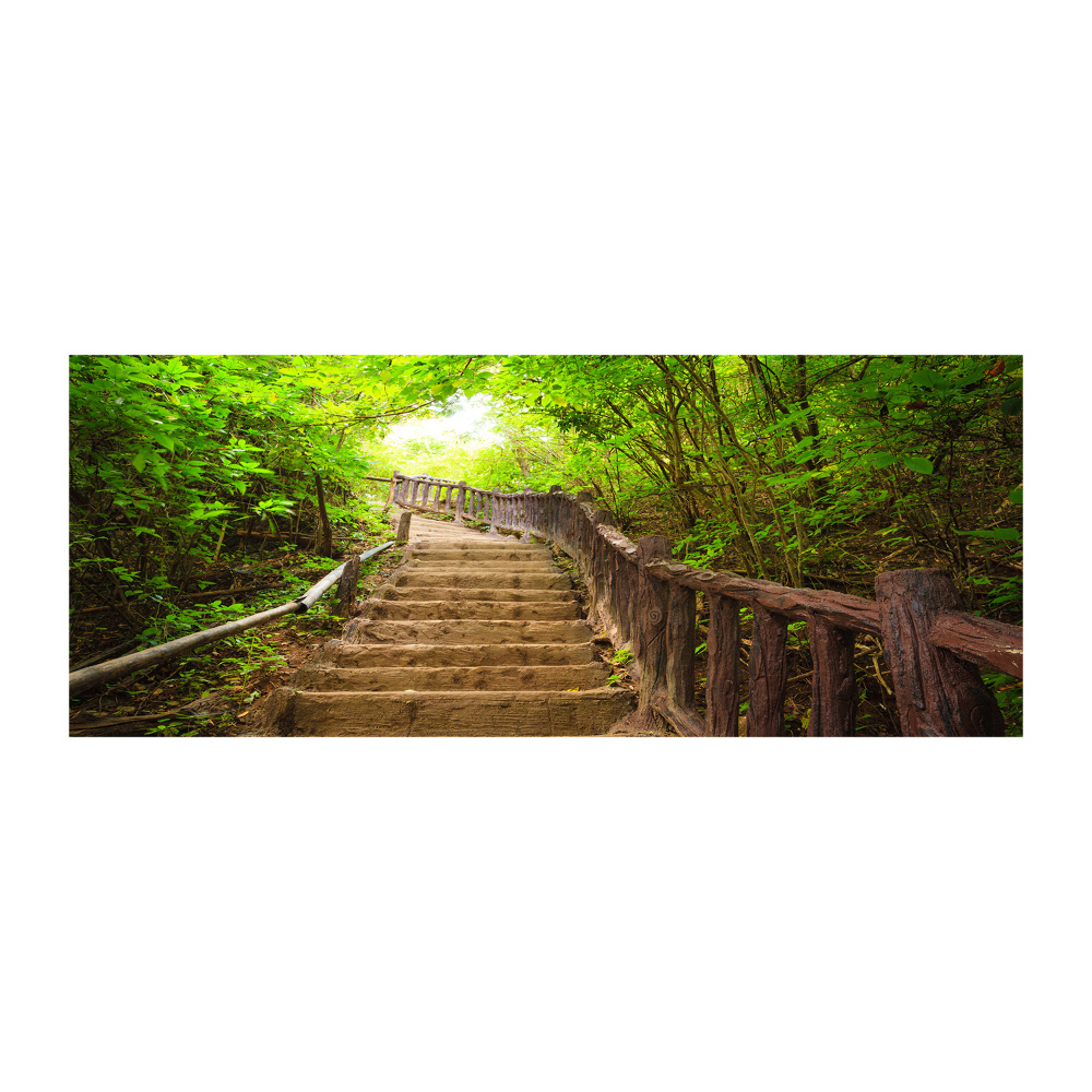 Acrylique tableau Escalier dans la forêt