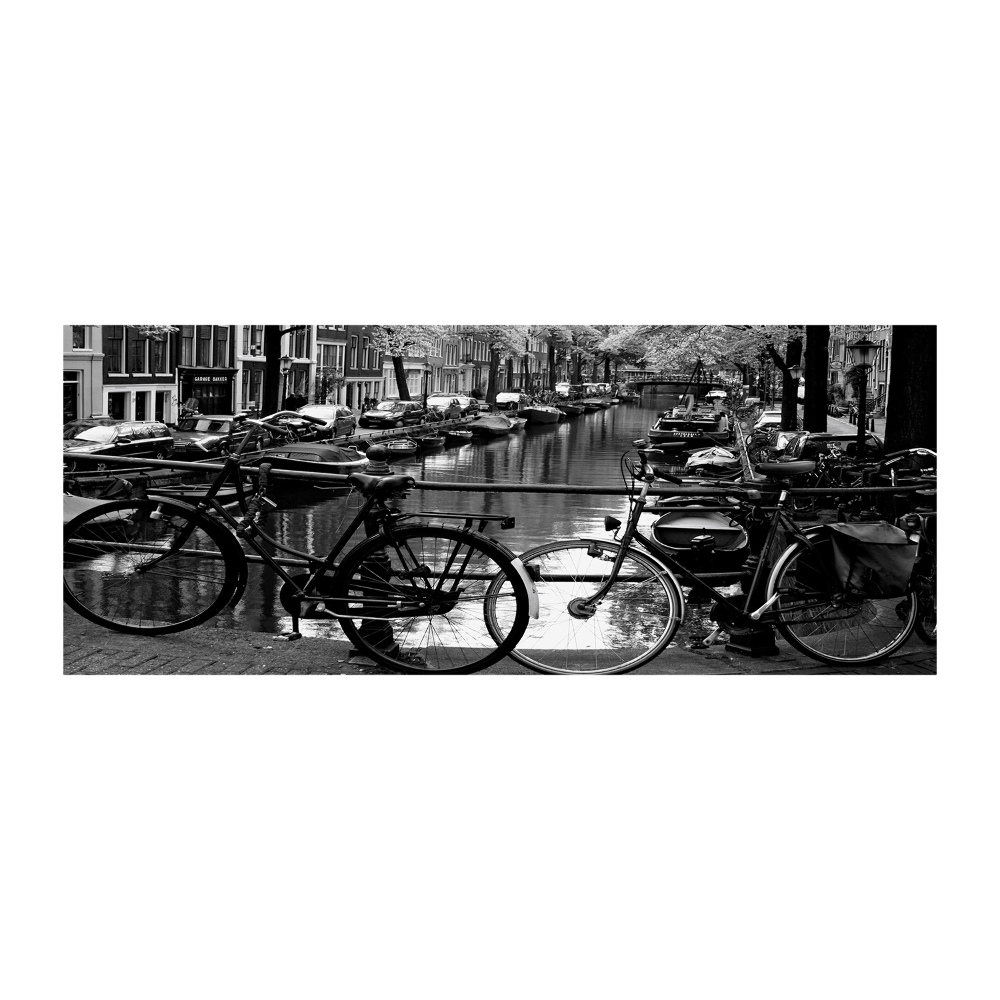 Tableau en acrylique Vélos à Amsterdam