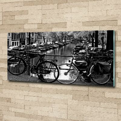 Tableau en acrylique Vélos à Amsterdam