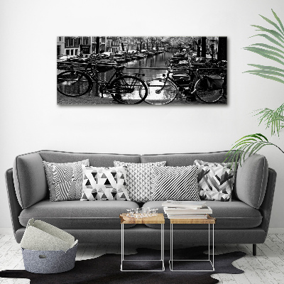 Tableau en acrylique Vélos à Amsterdam