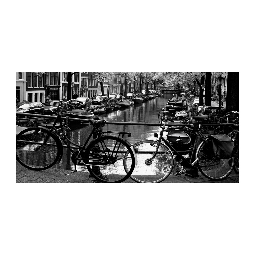 Tableau en acrylique Vélos à Amsterdam