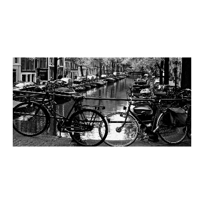 Tableau en acrylique Vélos à Amsterdam