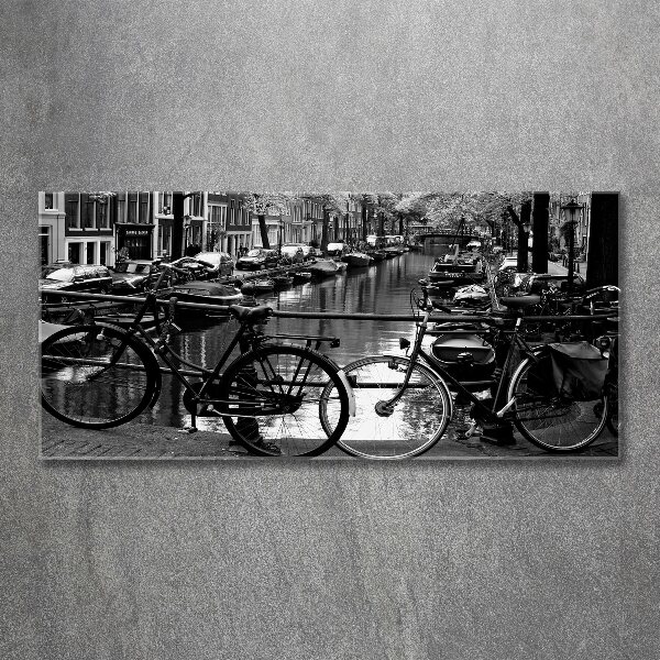 Tableau en acrylique Vélos à Amsterdam