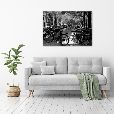 Tableau en acrylique Vélos à Amsterdam