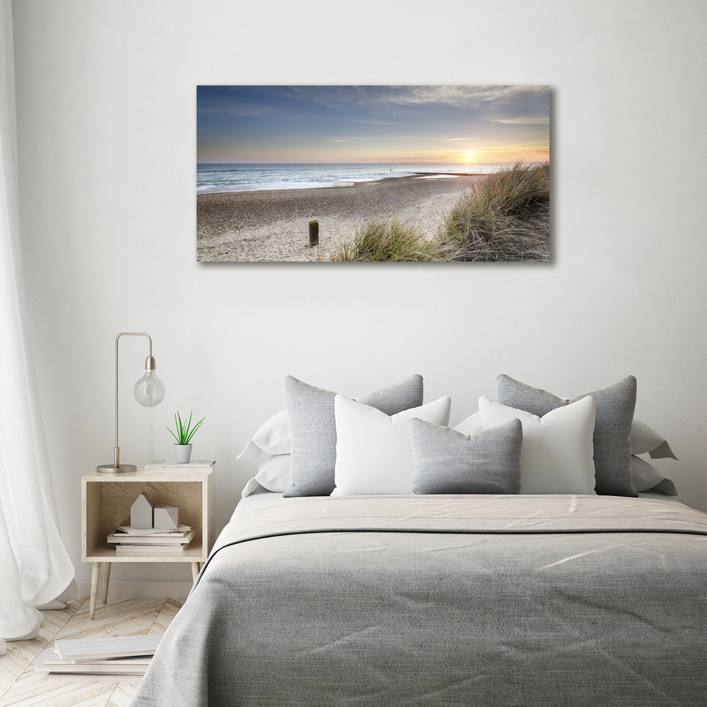 Tableau en acrylique Coucher de soleil et dunes de sable