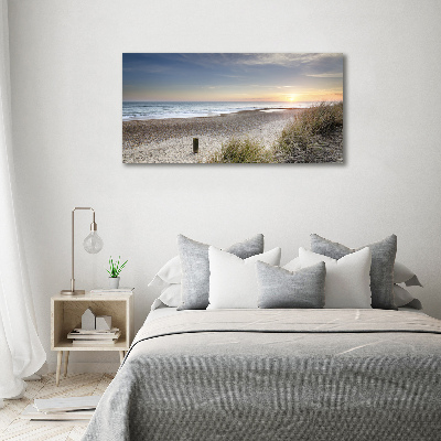 Tableau en acrylique Coucher de soleil et dunes de sable