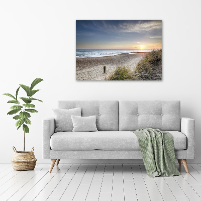 Tableau en acrylique Coucher de soleil et dunes de sable