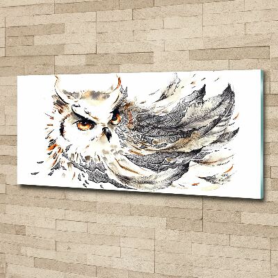 Tableau acrylique Hibou