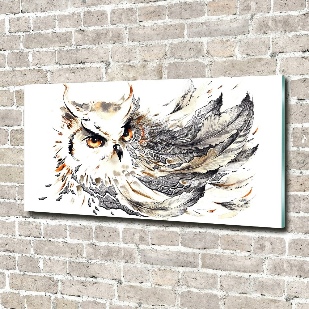 Tableau acrylique Hibou