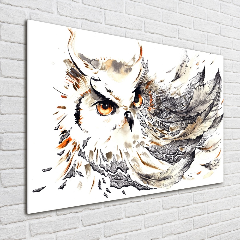 Tableau acrylique Hibou