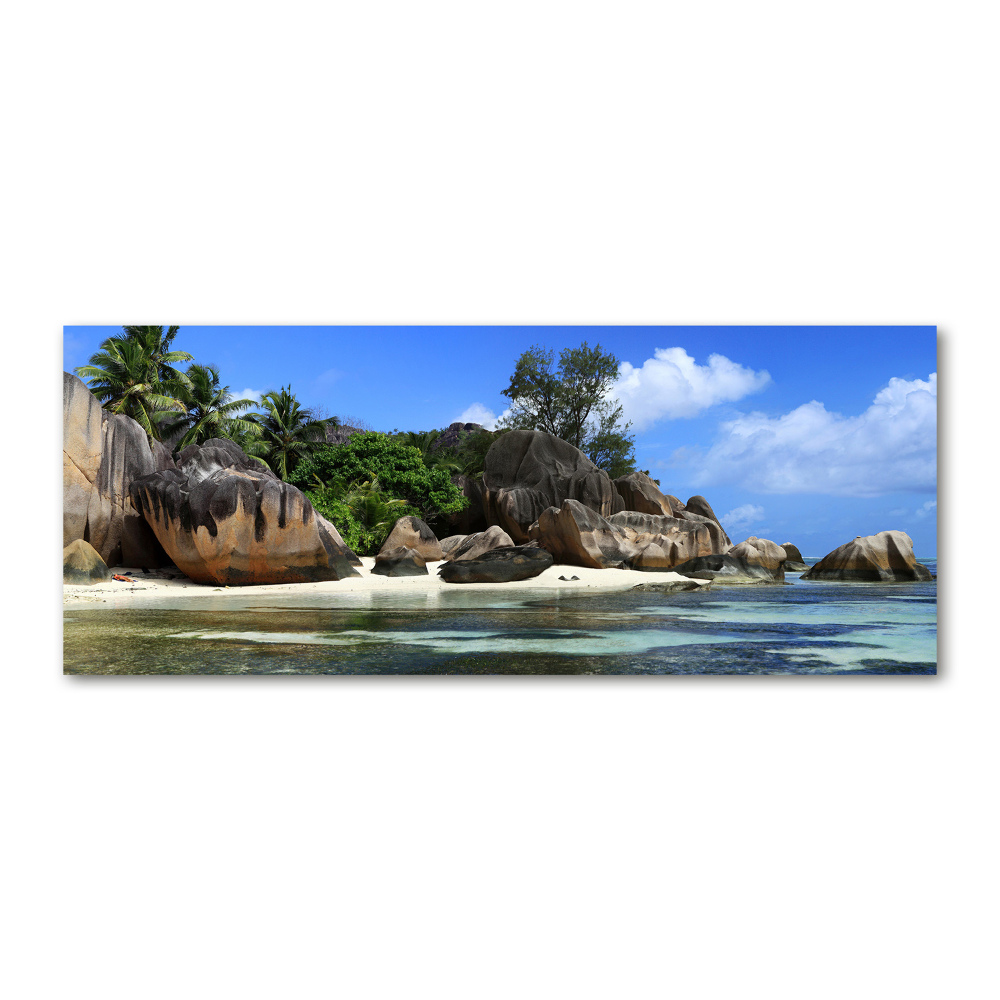 Acrylique tableau Panorama des Seychelles