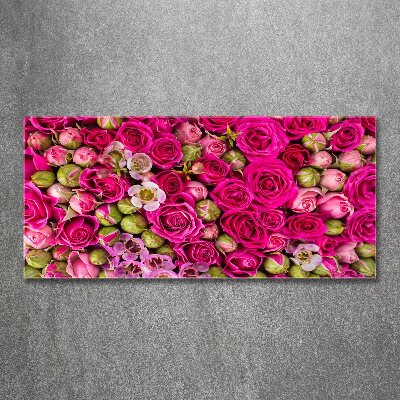 Acrylique tableau Roses